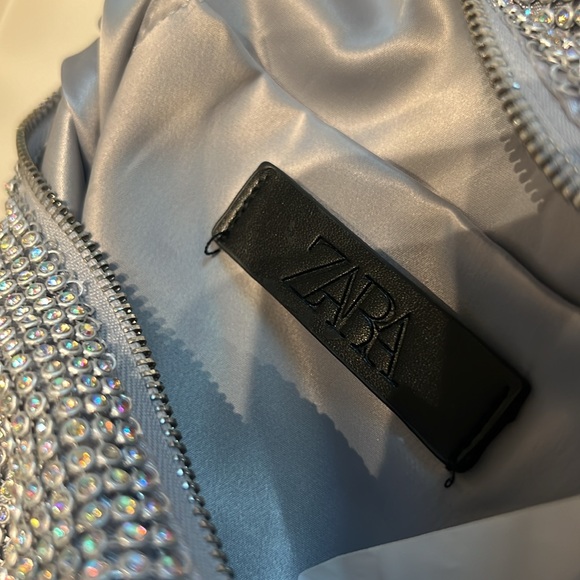 NWOT ZARA Crystal Sparkle Twist Handle Shoulder Bag - Picture 11 of 13